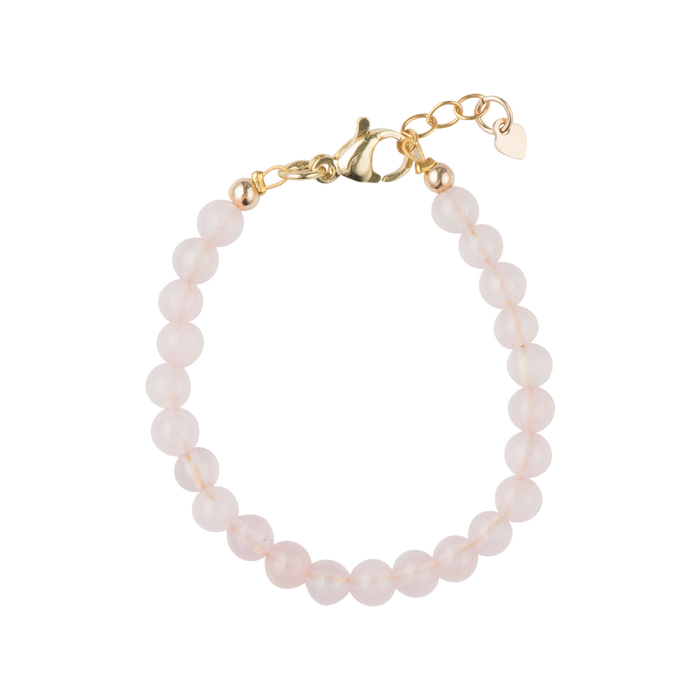 Rose Quartz Beads / Size 3" - Newborn
