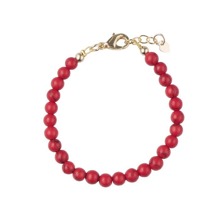 Red Dye Beads / Size 3" - Newborn