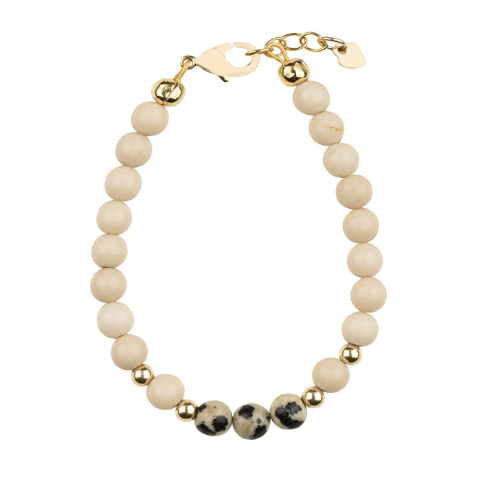 Dye Jade with Leopard Beads / Size 3" - Newborn