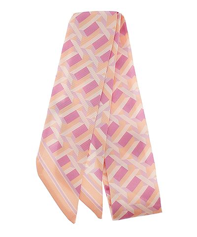 Pink geometric fashion scarf lightweight design