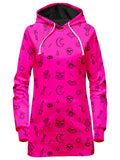 Pink Pattern Hoodie Dress iEDM Epic Hoodie