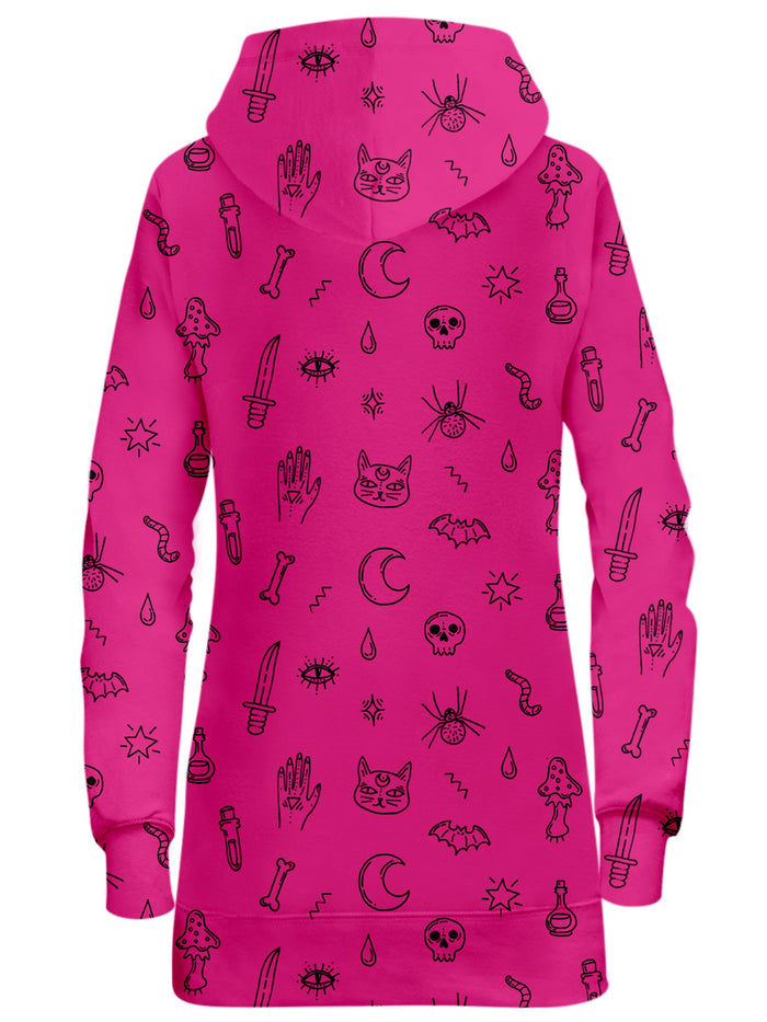 Pink Pattern Hoodie Dress iEDM Epic Hoodie