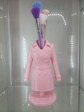 Pink Trench Coat Brush Holder – Glam Organizer - RFE Marketing Ventures