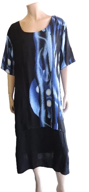 Plusss Crinkle Rayon Dress