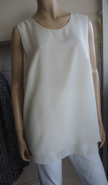 Plusss Double Layer Georgette Cami (Black, Cream, Navy)