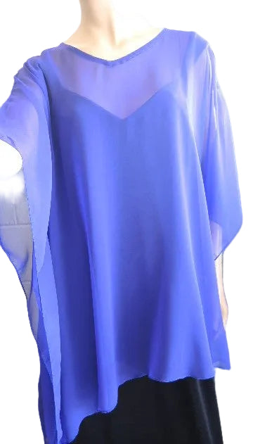 Plusss Sheer overlay top