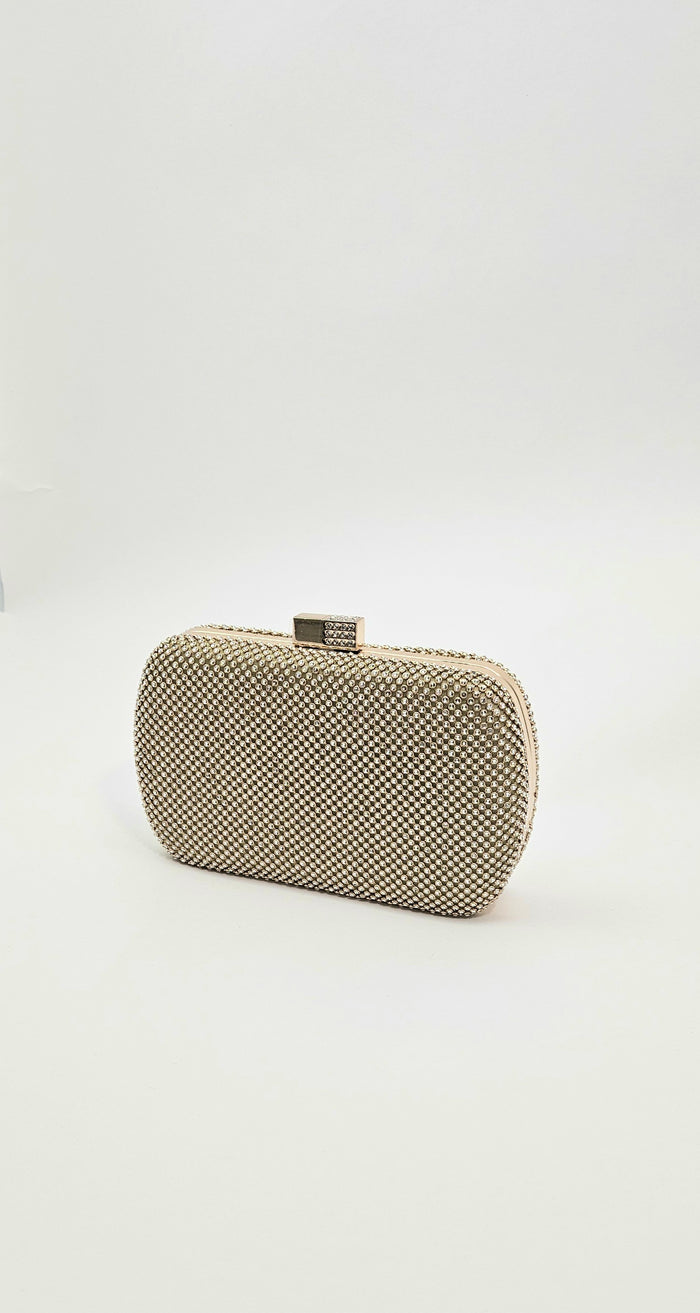 POLLY DIAMANTE CLUTCH (GOLD)