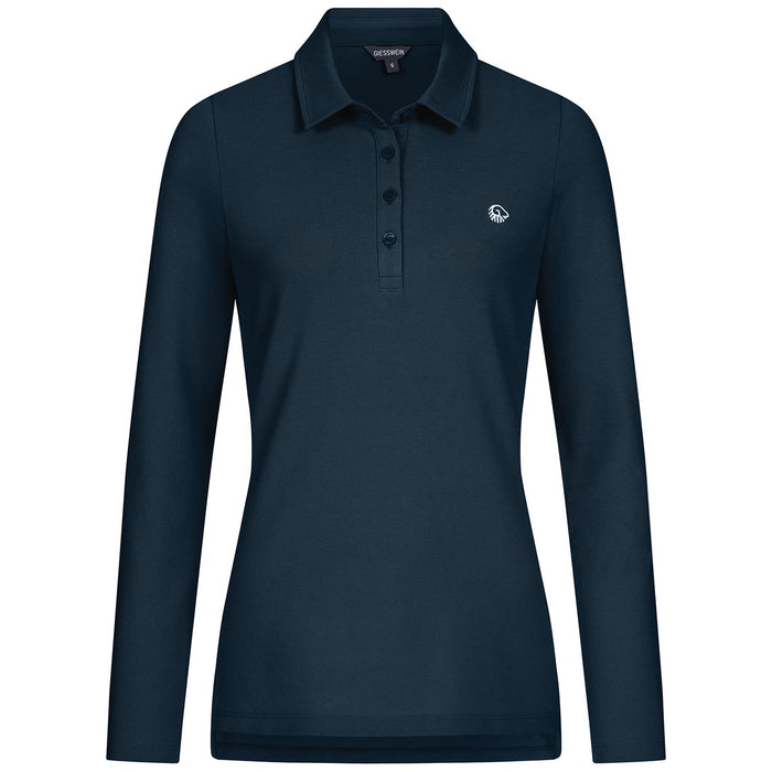 Giesswein Organic Polo Longsleeve W - bleu océan 540