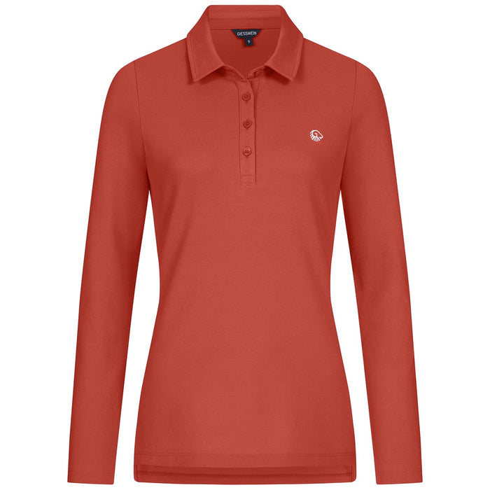Giesswein Organic Polo Longsleeve W - flamme rouge 343