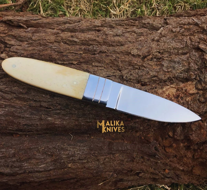 Precision D2 Steel Hunting Knife with Camel Bone Handle for Ultimate Control - RFE Marketing Ventures