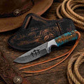 Premium Damascus Steel Cowboy Knife – The Ultimate Companion for Adventurers and Collectors - RFE Marketing Ventures