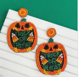 Prep Obsessed Halloween Earrings