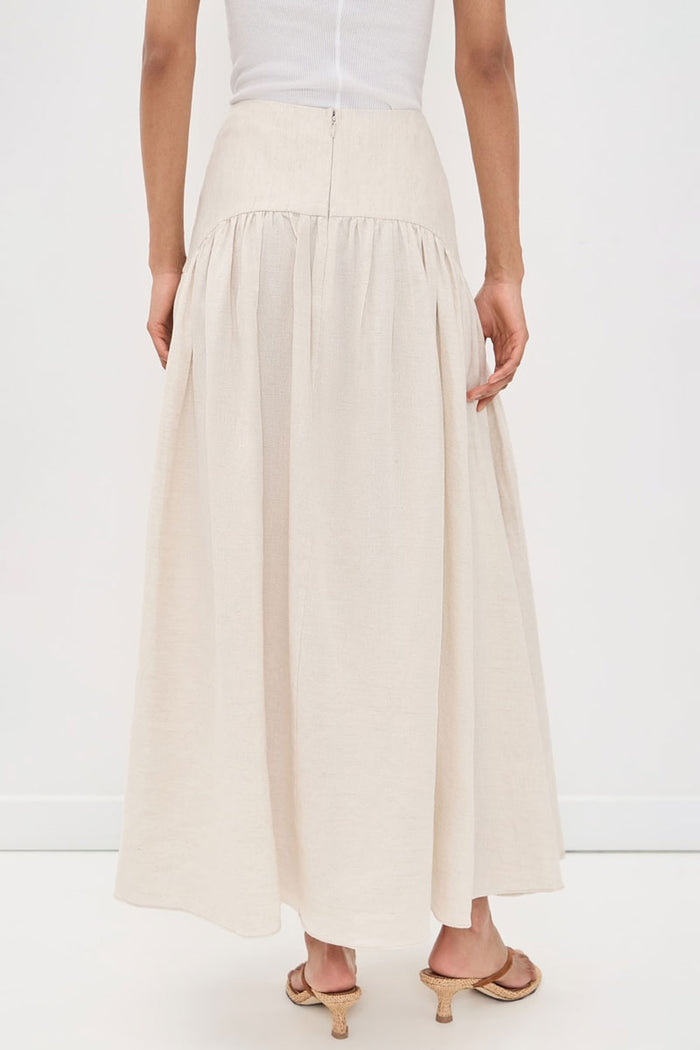 Procida Linen Skirt - Natural