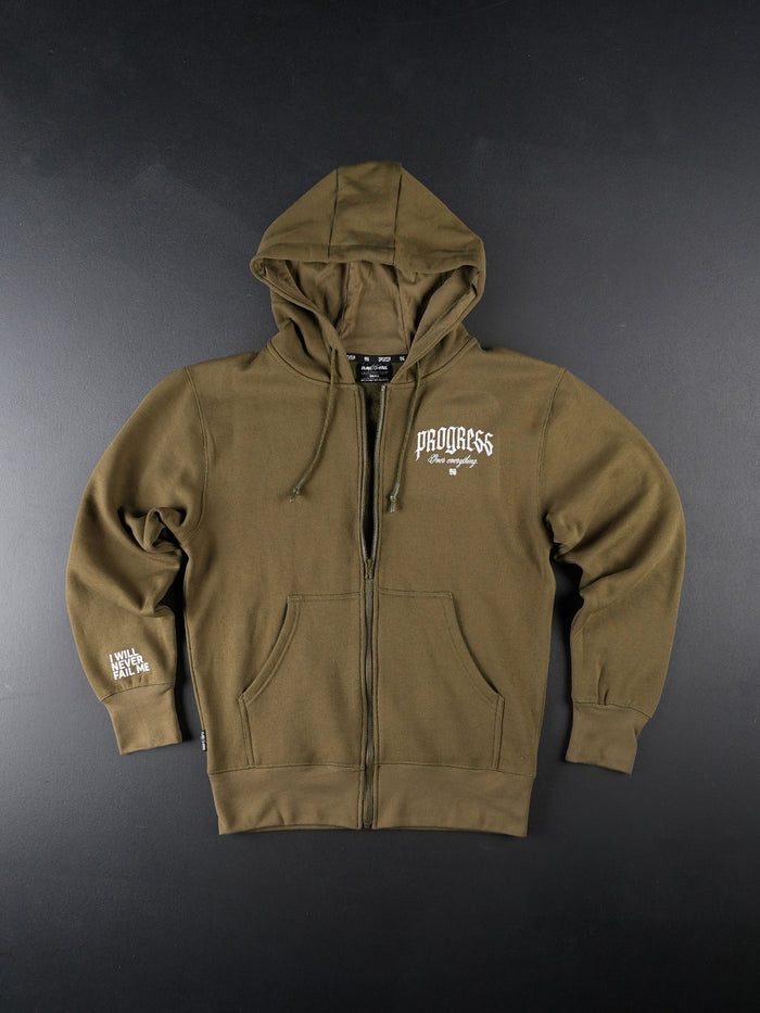 PROGRESS ZIP-UP-OLIVE