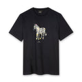 PS Paul Smith - 'Paint Splash Zebra' Print T-Shirt in Black - Nigel Clare