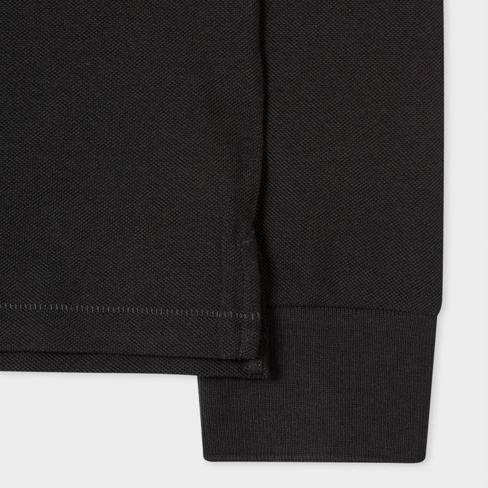 PS Paul Smith - Reg Fit LS Polo Shirt in Black - Nigel Clare