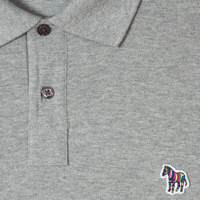 PS Paul Smith - Reg Fit LS Polo Shirt in Grey - Nigel Clare