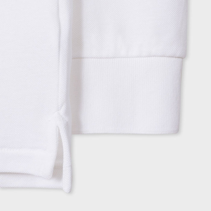 PS Paul Smith - Reg Fit LS Polo Shirt in White - Nigel Clare