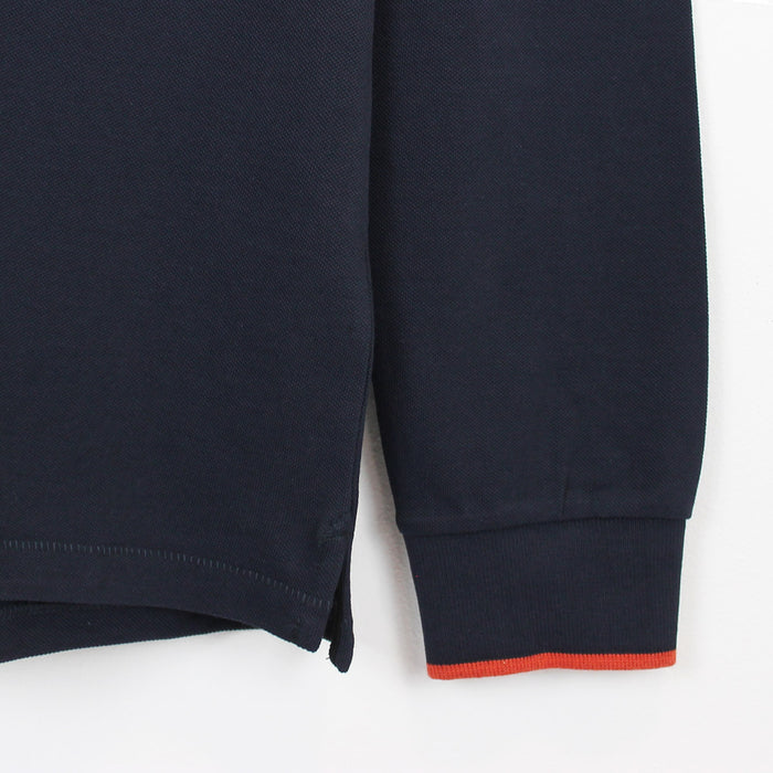 PS Paul Smith - Slim Fit LS Polo Shirt in Navy - Nigel Clare