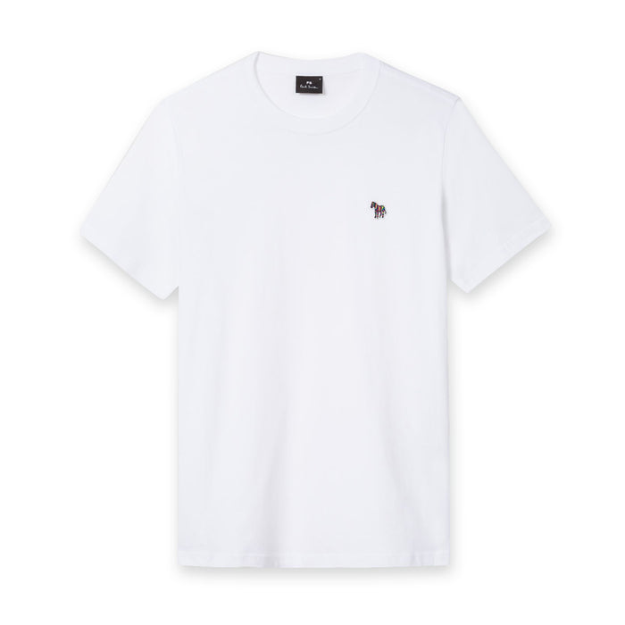 PS Paul Smith - Slim Fit Zebra T-Shirt in White - Nigel Clare
