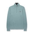 PS Paul Smith - Zip Neck Jumper in Duck Egg Blue - Nigel Clare