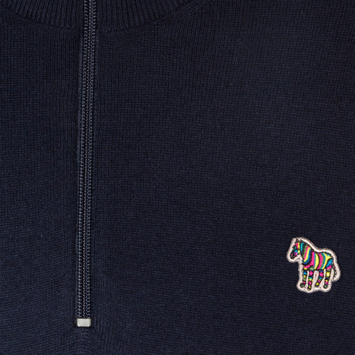 PS Paul Smith - Zip Neck Jumper in Navy - Nigel Clare