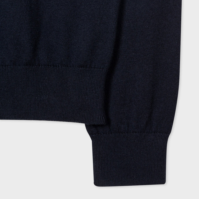 PS Paul Smith - Zip Neck Jumper in Navy - Nigel Clare