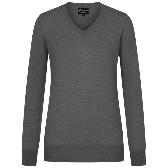 Giesswein V-Neck cotton Women - gris 017