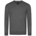 Giesswein V-Neck cotton Men - gris 017