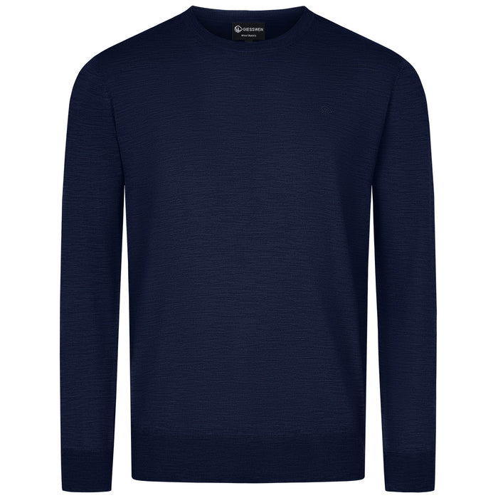 Giesswein Crew Neck cotton Men - bleu océan 540