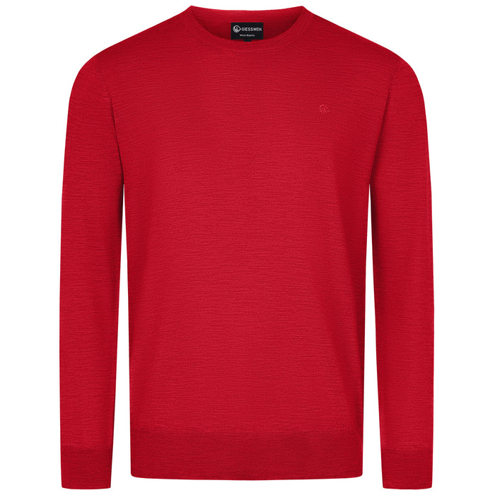 Giesswein Crew Neck cotton Men - flamme rouge 343