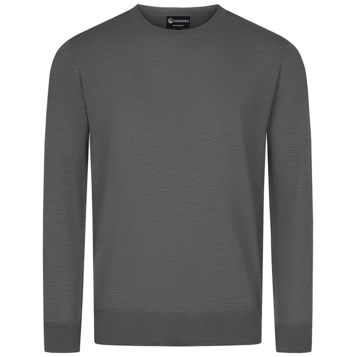Giesswein Crew Neck cotton Men - gris 017