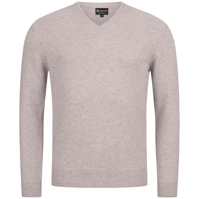 Giesswein Pullover Wool V-Neck M - gris clair 031