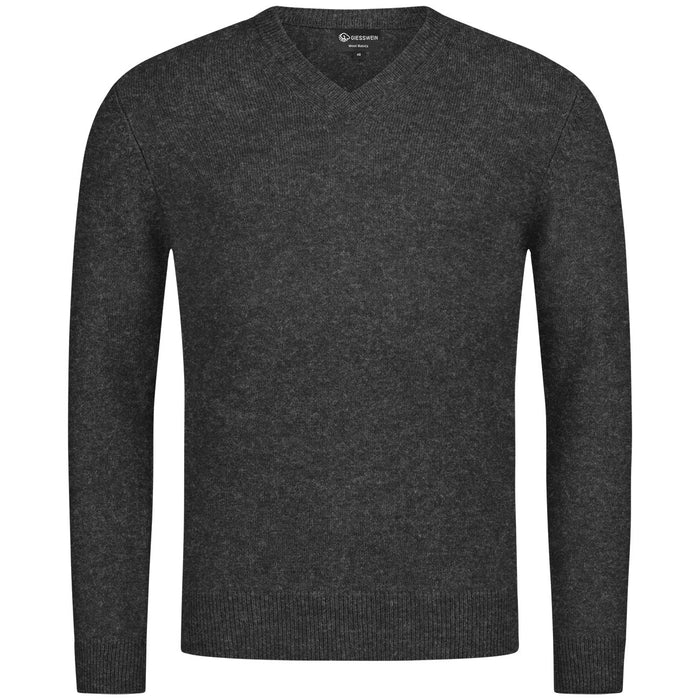 Giesswein Pullover Wool V-Neck M - anthracite 029