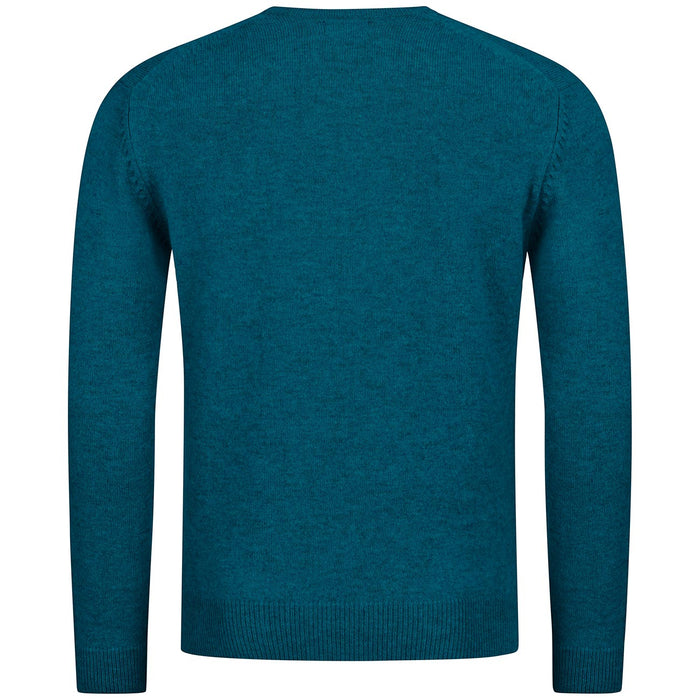 Giesswein Pullover Wool V-Neck M - bleu essence 585