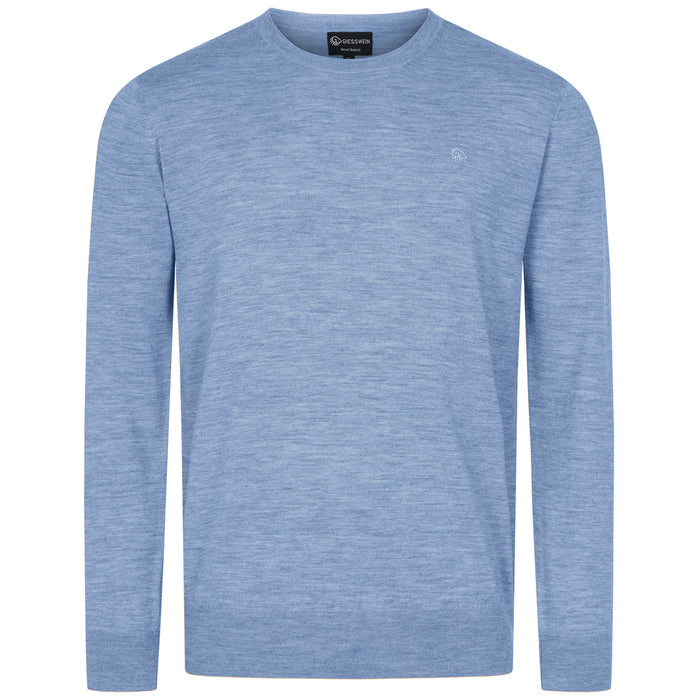 Giesswein Crew Neck Men - ciel bleu 519