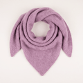 Pure Brushed Luxury Cashmere Triangle Head Scarf - VIOLET - Heritage Of Scotland -