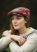 Pure Wool Aran Cap | Red Fraser