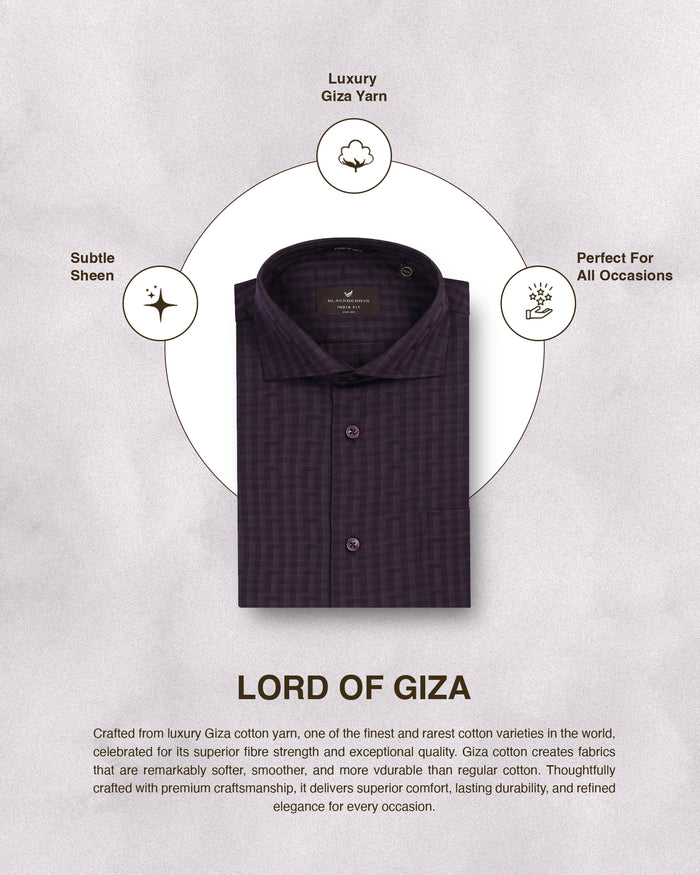 Purple Check Shirt - Echod