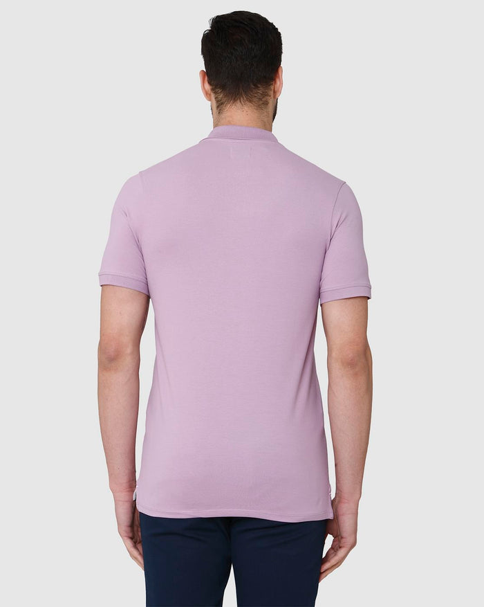 Purple Polo Neck T-Shirt
