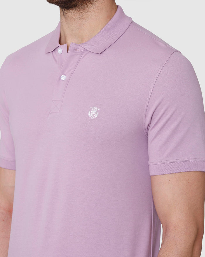Purple Polo Neck T-Shirt