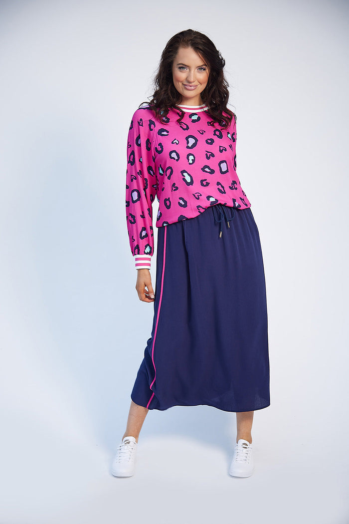 Rachel Maxi Skirt (Navy)