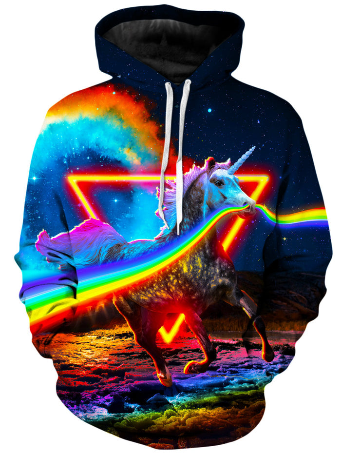Rainbow Unicorn Unisex Hoodie Think Lumi Epic Hoodie