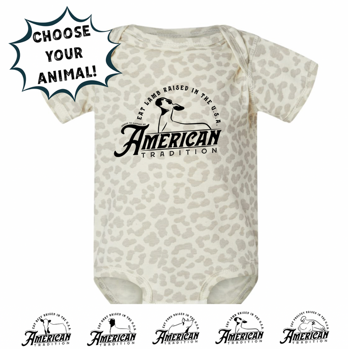 Raised in the USA-CHOOSE YOUR ANIMAL- Infant/Toddler/Youth