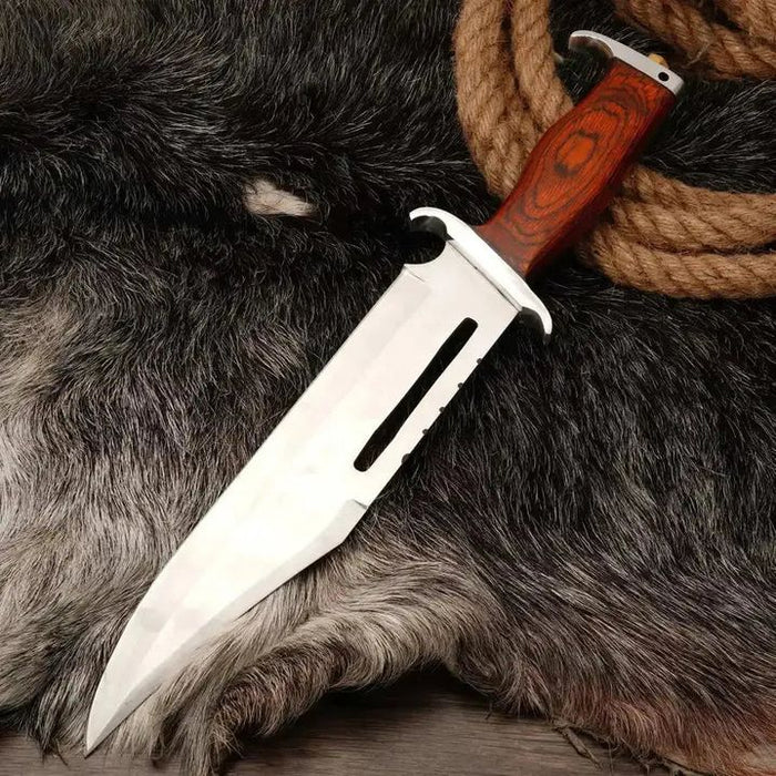 Rambo Bowie Knife D2 Steel Blade - Collectible - RFE Marketing Ventures