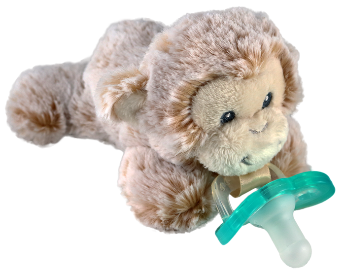 RaZbuddy Mario Monkey Paci/ Teether Holder with JollyPop Pacifier