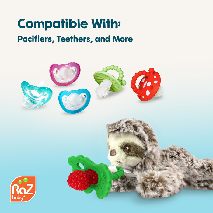 RaZbuddy Mario Monkey Paci/ Teether Holder with JollyPop Pacifier