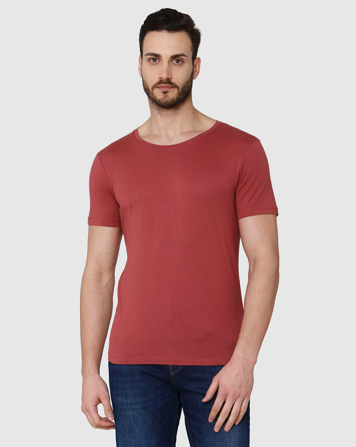 Red Crew Neck T-Shirt