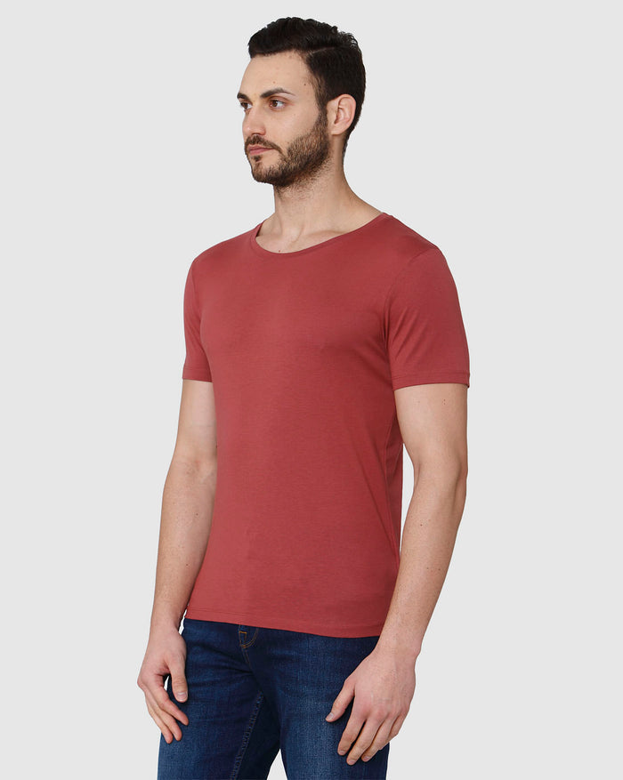 Red Crew Neck T-Shirt