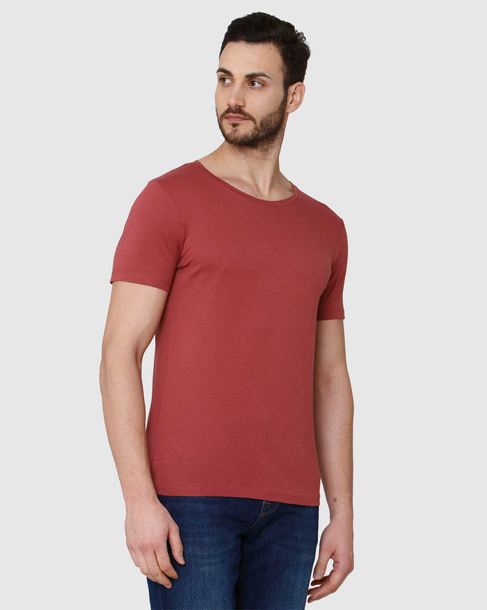 Red Crew Neck T-Shirt